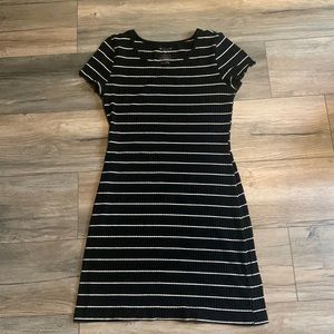 Arizona black and white striped dress